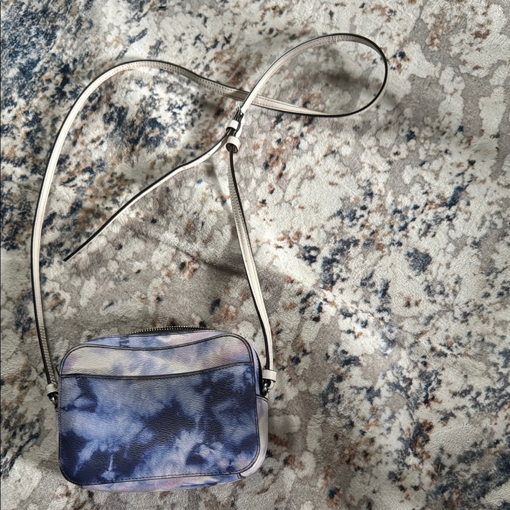 Coach Tie-Dye Blue and White Shoulder Bag - Picture 3 of 5